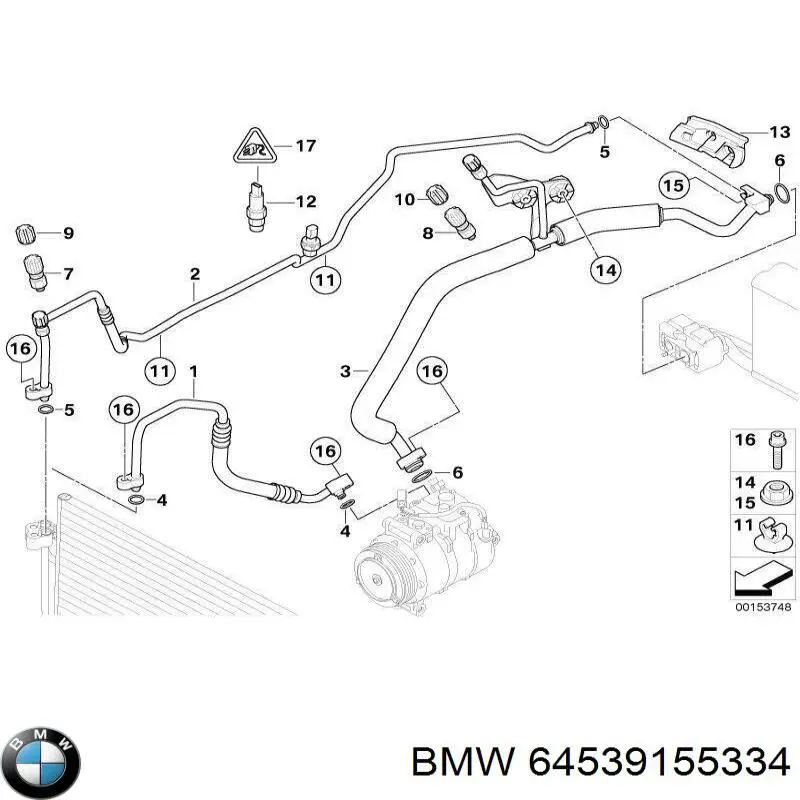 Купити 64539155334 BMW 