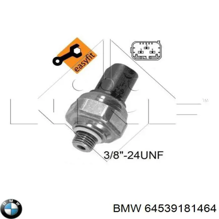 64539181464 BMW датчик абсолютного тиску кондиціонера
