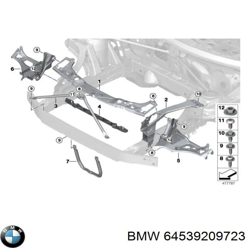 Купити 64539209723 BMW Шланг ГПК, низького тиску, від бачка до насосу
