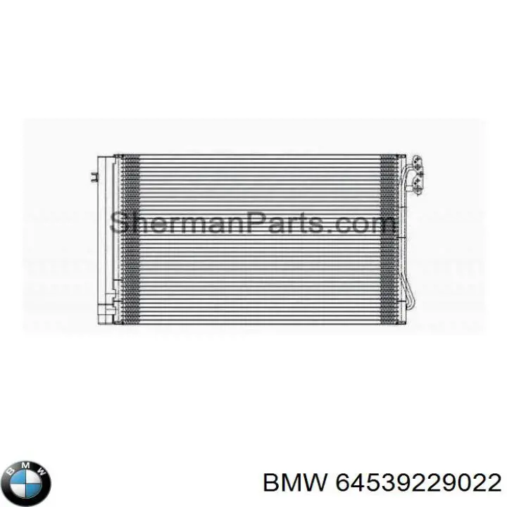 Купити 64539229022 BMW Радіатор системи охолодження кондиціонера