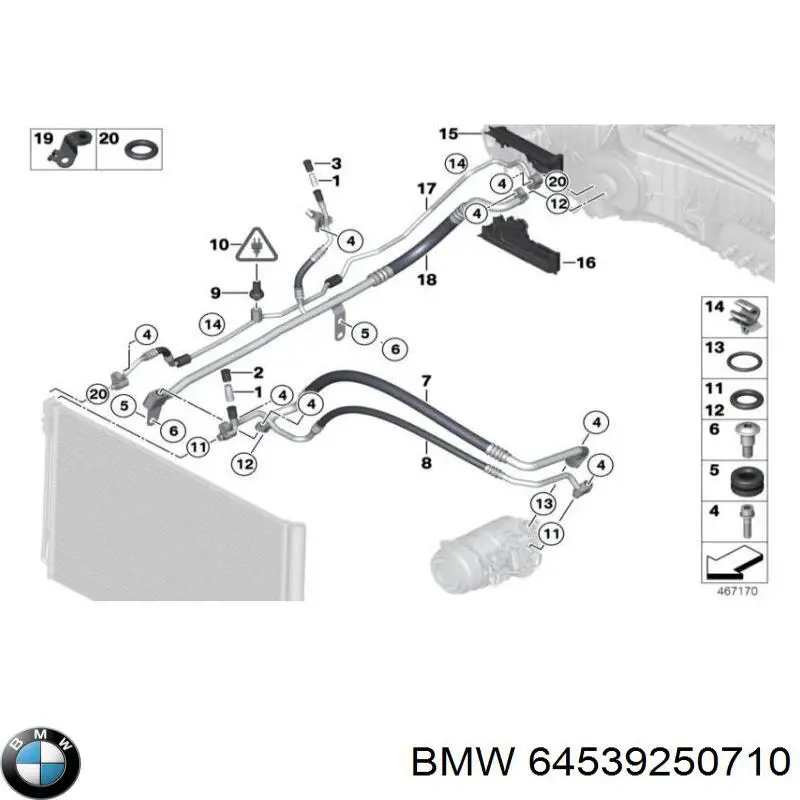  BMW 64539120004 ціна, від 31.66 USD