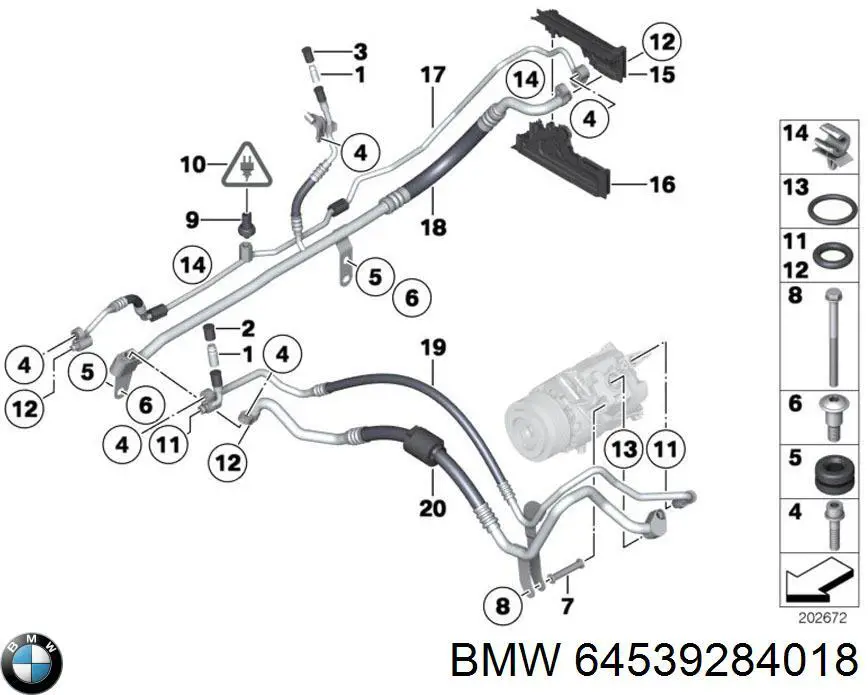 Кільце приймальні труби глушника ущільнювача BMW 64539284018 ціна, від 8.71 USD