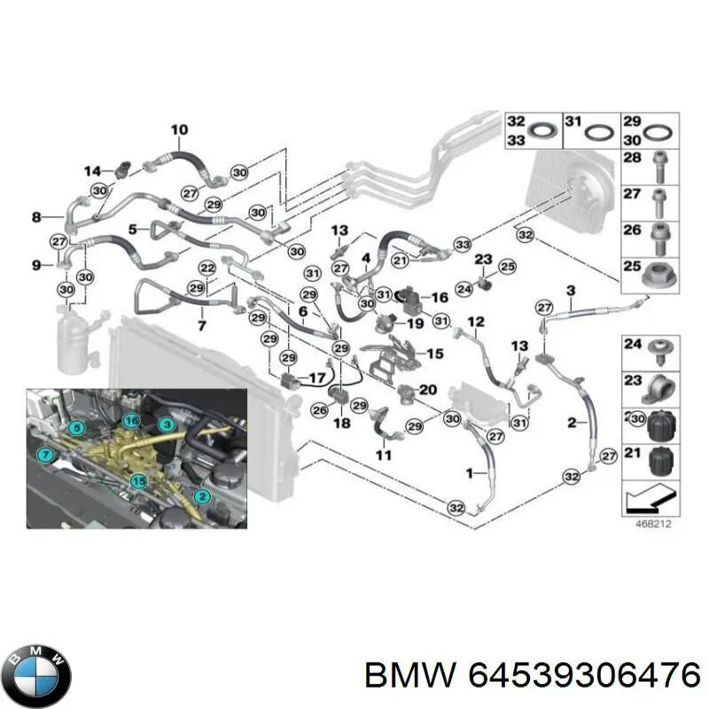 64539306476 BMW Датчик тиску