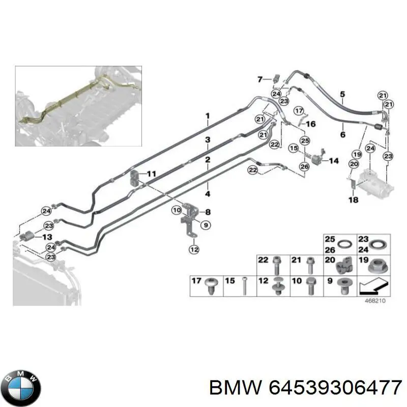 64539306477 BMW Датчик тиску