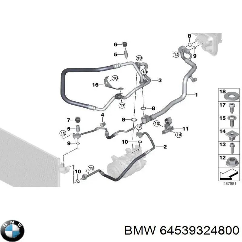  BMW 64539324800 ціна, від 116.67 USD