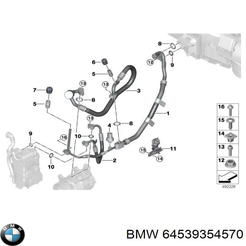 64539354570 BMW 