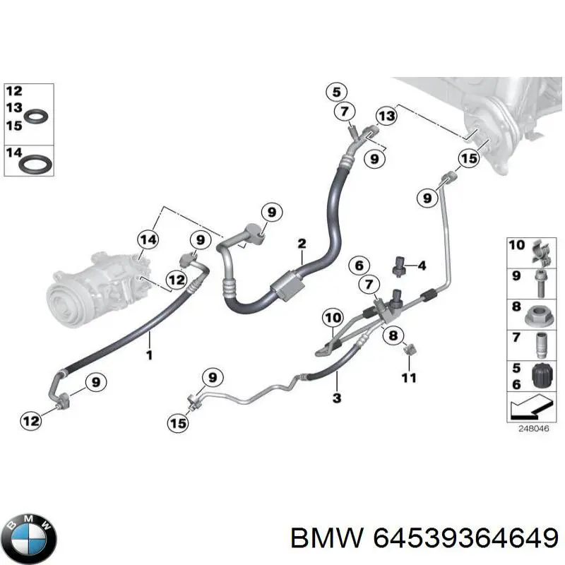  BMW 64539364649 ціна, від 88.69 USD
