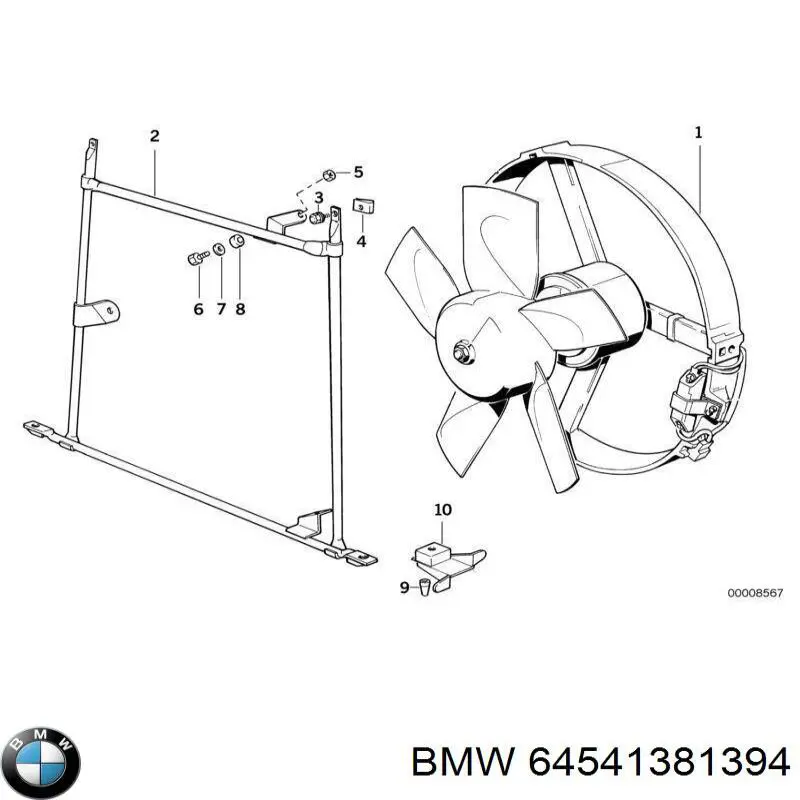 Лопаті крильтаткі BMW 64541381394 ціна, від 144.79 USD