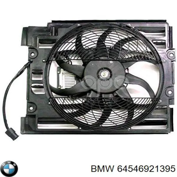 Купити 64546921395 BMW Дифузор радіатора кондиціонера, в зборі з крильчаткою і двигуном