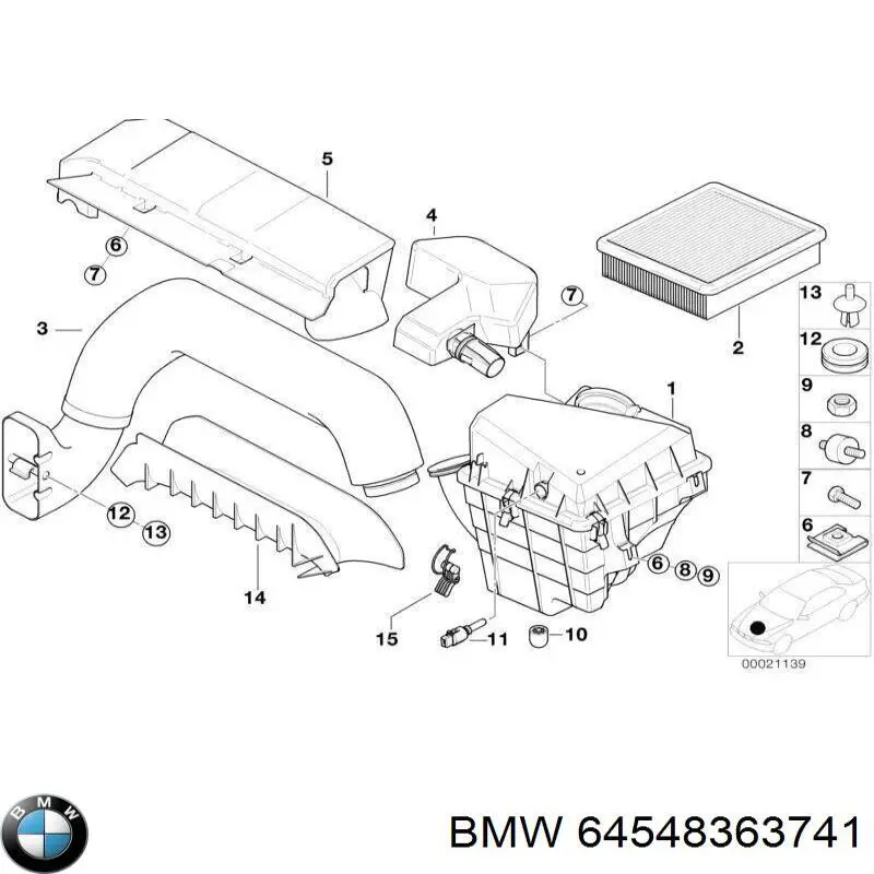 Дифузор радіатора кондиціонера, в зборі з крильчаткою і двигуном BMW 64548363741 ціна, від 110.79 USD