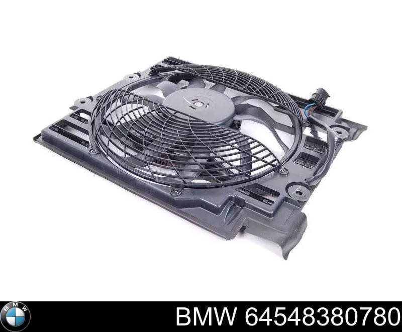 Купити 64548380780 BMW Дифузор радіатора кондиціонера, в зборі з крильчаткою і двигуном