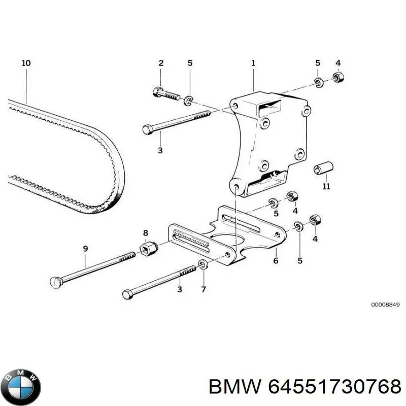 64551730768 BMW 