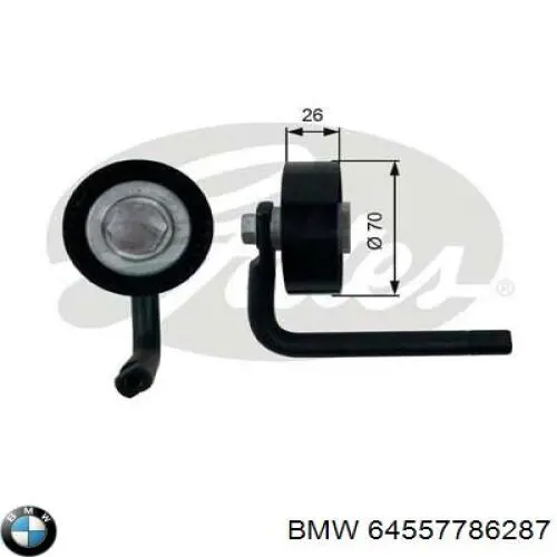 Натяжний ролик BMW 64557786287 ціна, від 33.49 USD