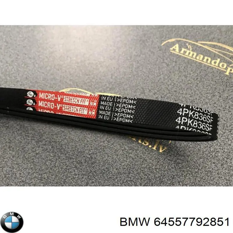 Клиновий ремінь BMW 64557792851 ціна, від 10.01 USD