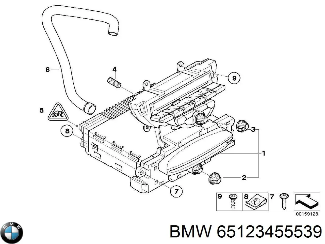 65123455539 BMW Магнітола (радіо AM/FM)
