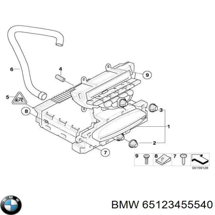 Магнітола (радіо AM/FM) BMW 65123455540 ціна, від 159.17 USD