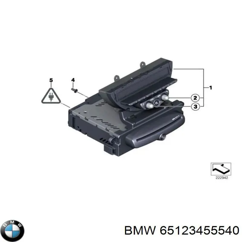 65123455540 BMW Магнітола (радіо AM/FM)