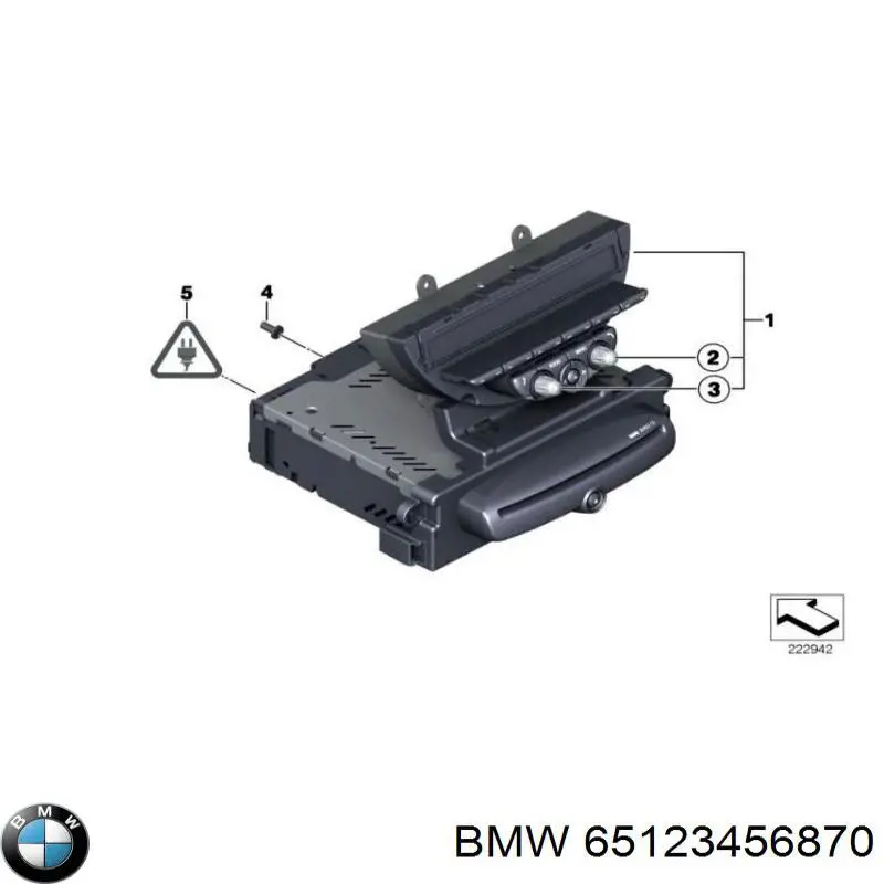 65123456870 BMW Магнітола (радіо AM/FM)