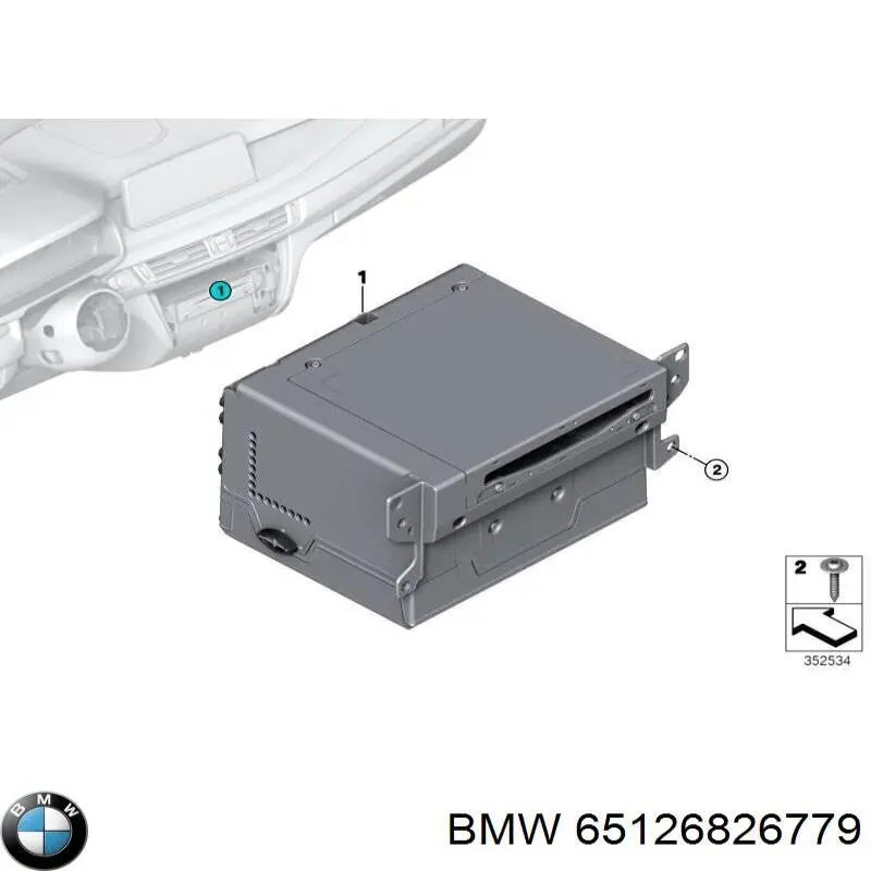 65126826797 BMW Магнітола (радіо AM/FM)