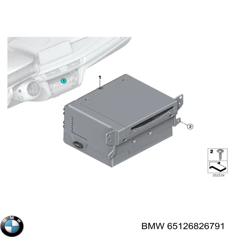 Магнітола (радіо AM/FM) BMW 65126826791 ціна, від 405.33 USD