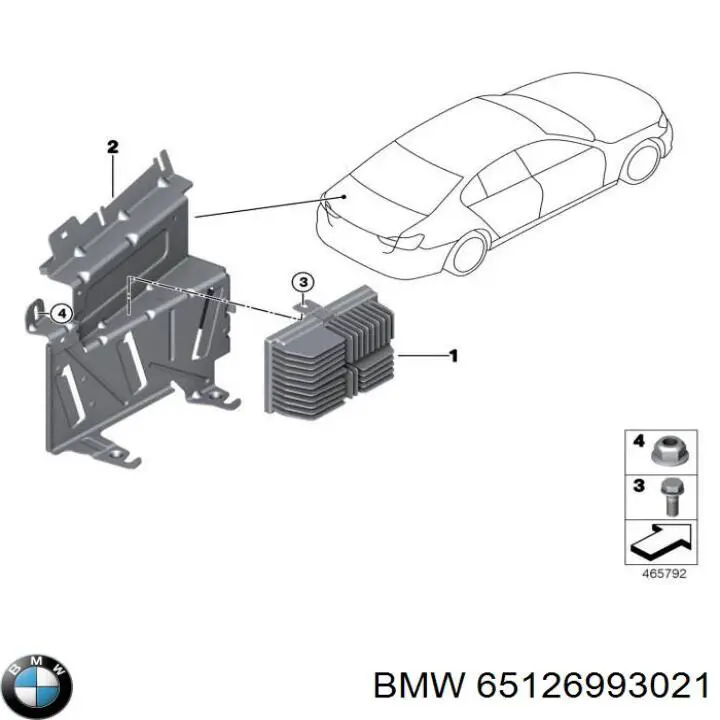 Купити 65126993021 BMW 
