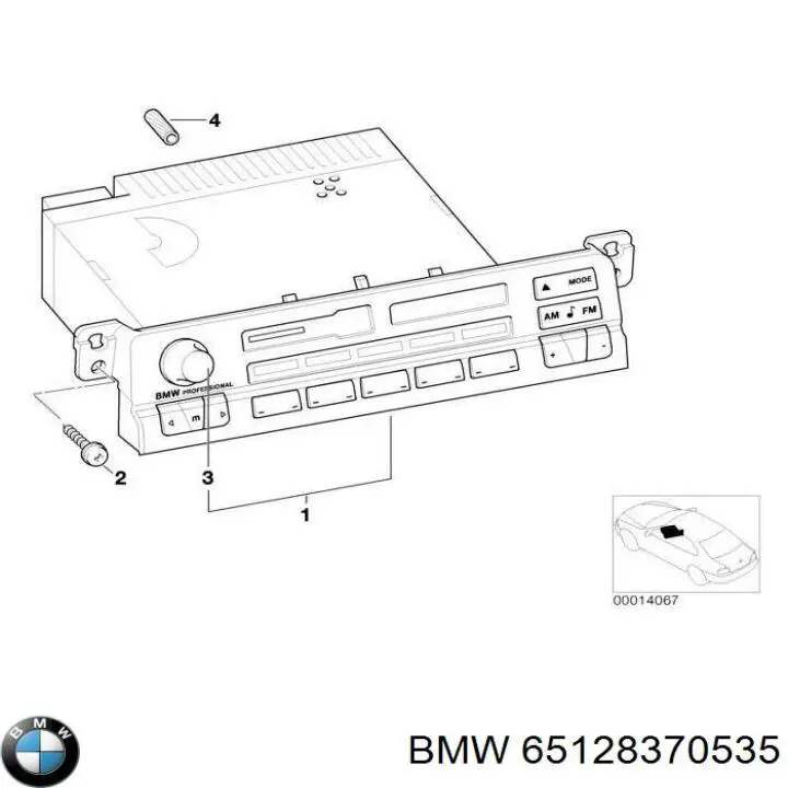 Магнітола 65128370535 BMW