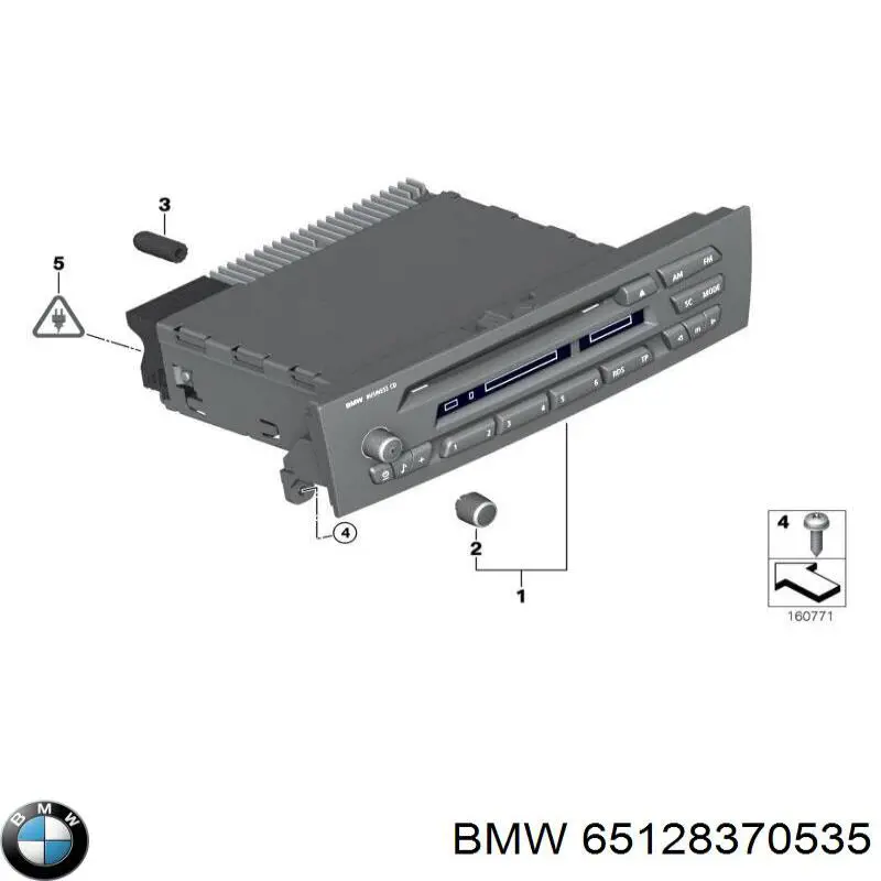 65128370535 BMW Магнітола (радіо AM/FM)