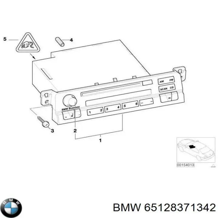 Магнітола (радіо AM/FM) BMW 65126909883 ціна, від 63.34 USD