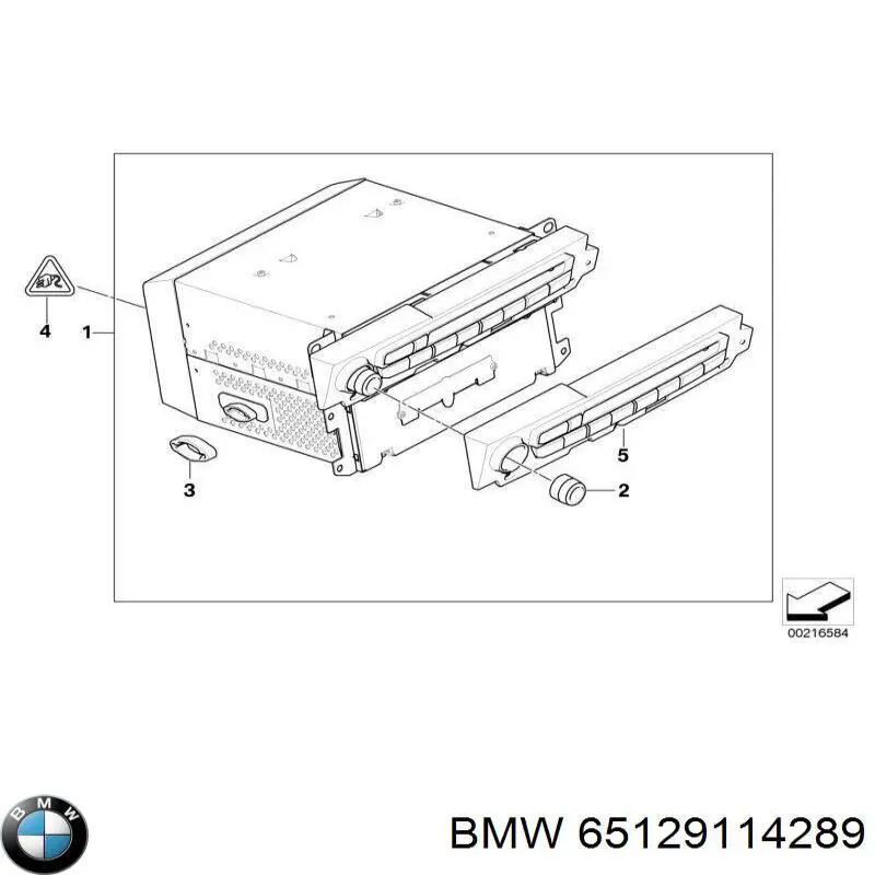 65129114289 BMW Пістон (кліп) кріплення підкрилки переднього крила