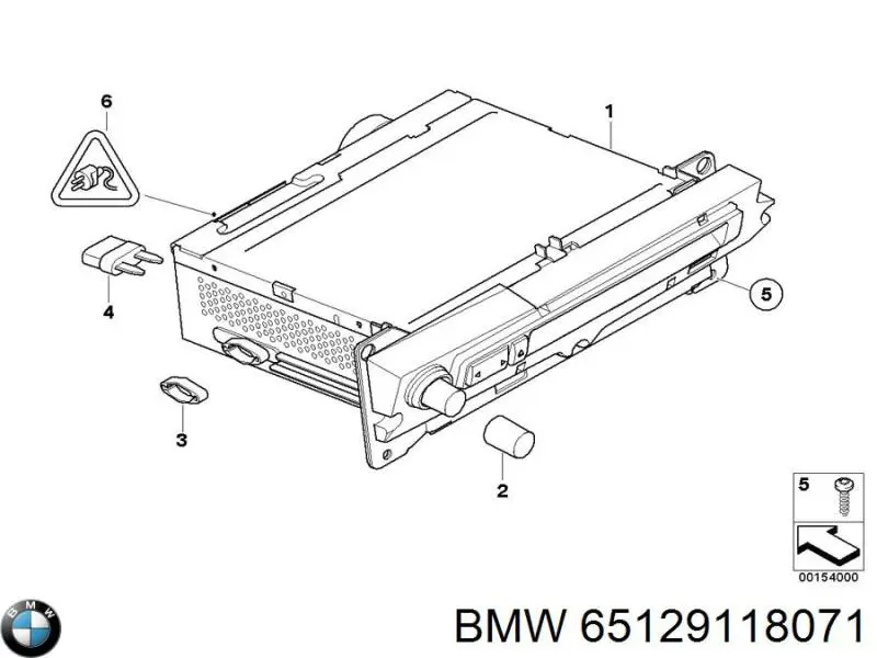 Магнітола (радіо AM/FM) 65129118071 BMW