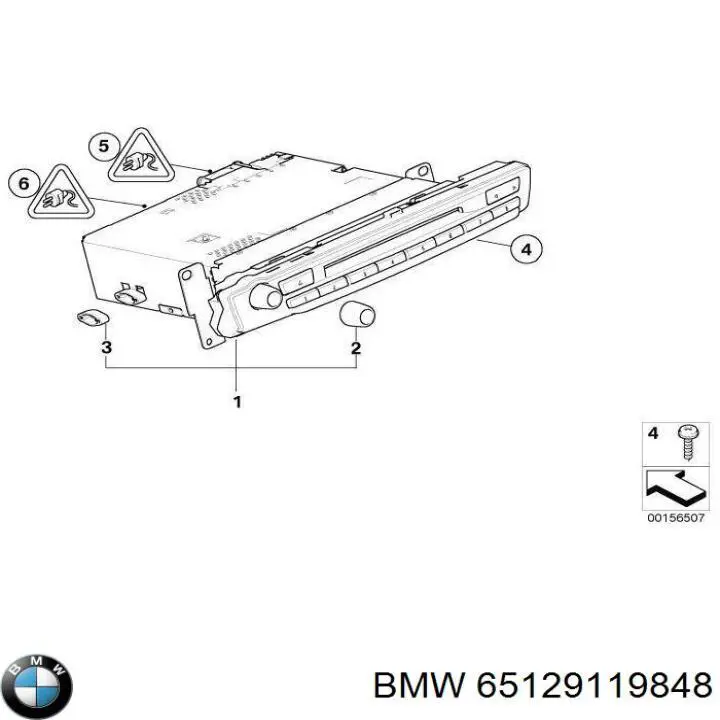 65129119848 BMW Магнітола (радіо AM/FM)