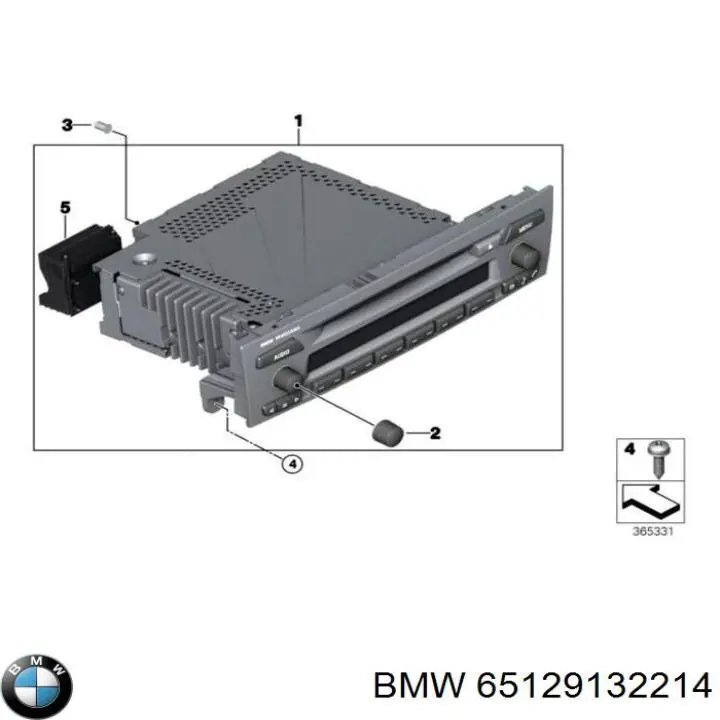 Магнітола 65126983018 BMW