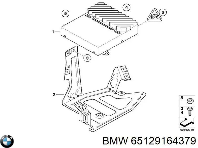 Підсилювач звуку аудіосистеми BMW 65129164379 ціна, від 774.73 USD