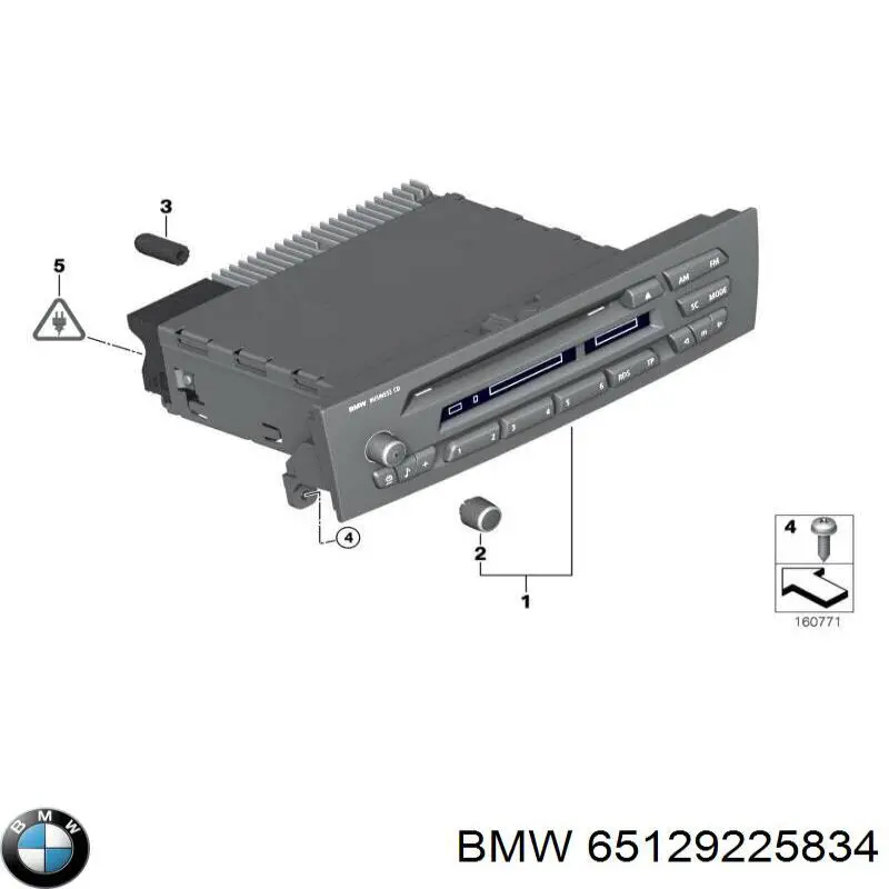 65129225834 BMW магнітола (радіо am/fm)