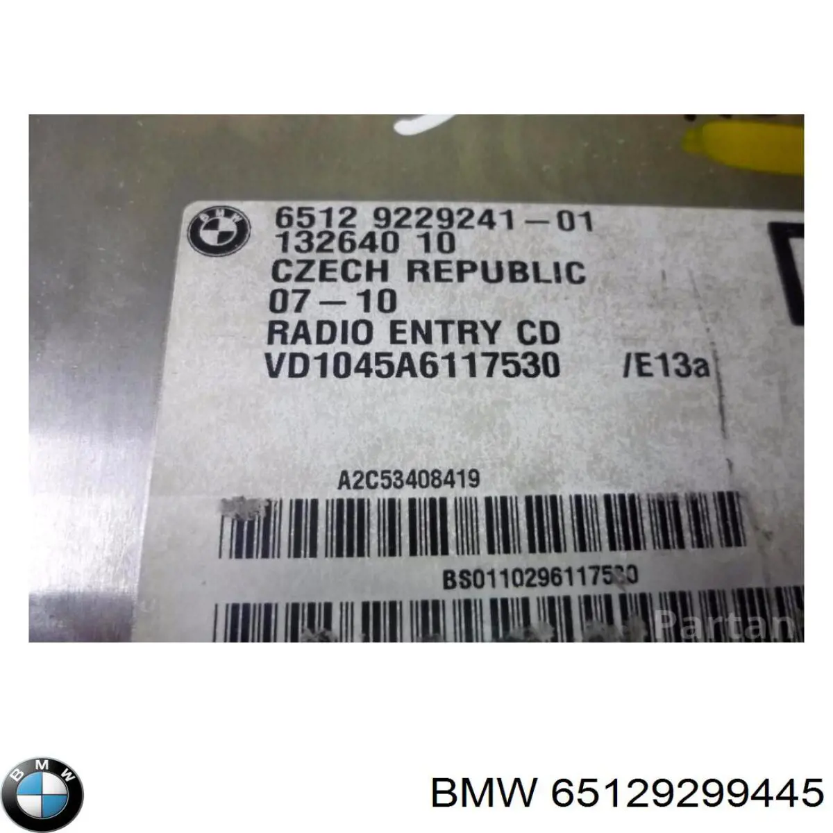 Магнітола 65129116611 BMW