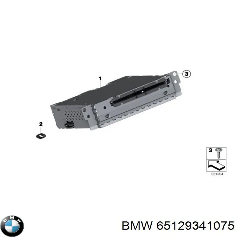 Магнітола (радіо AM/FM) BMW 65129341075 ціна, від 82.53 USD