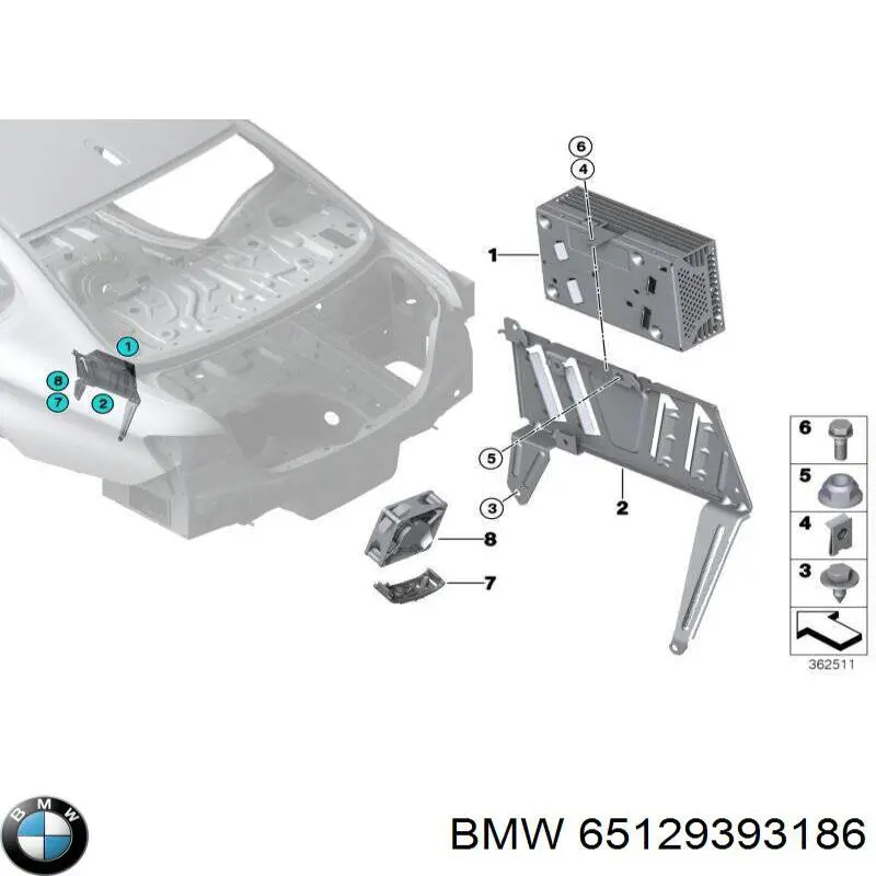  65129393186 BMW