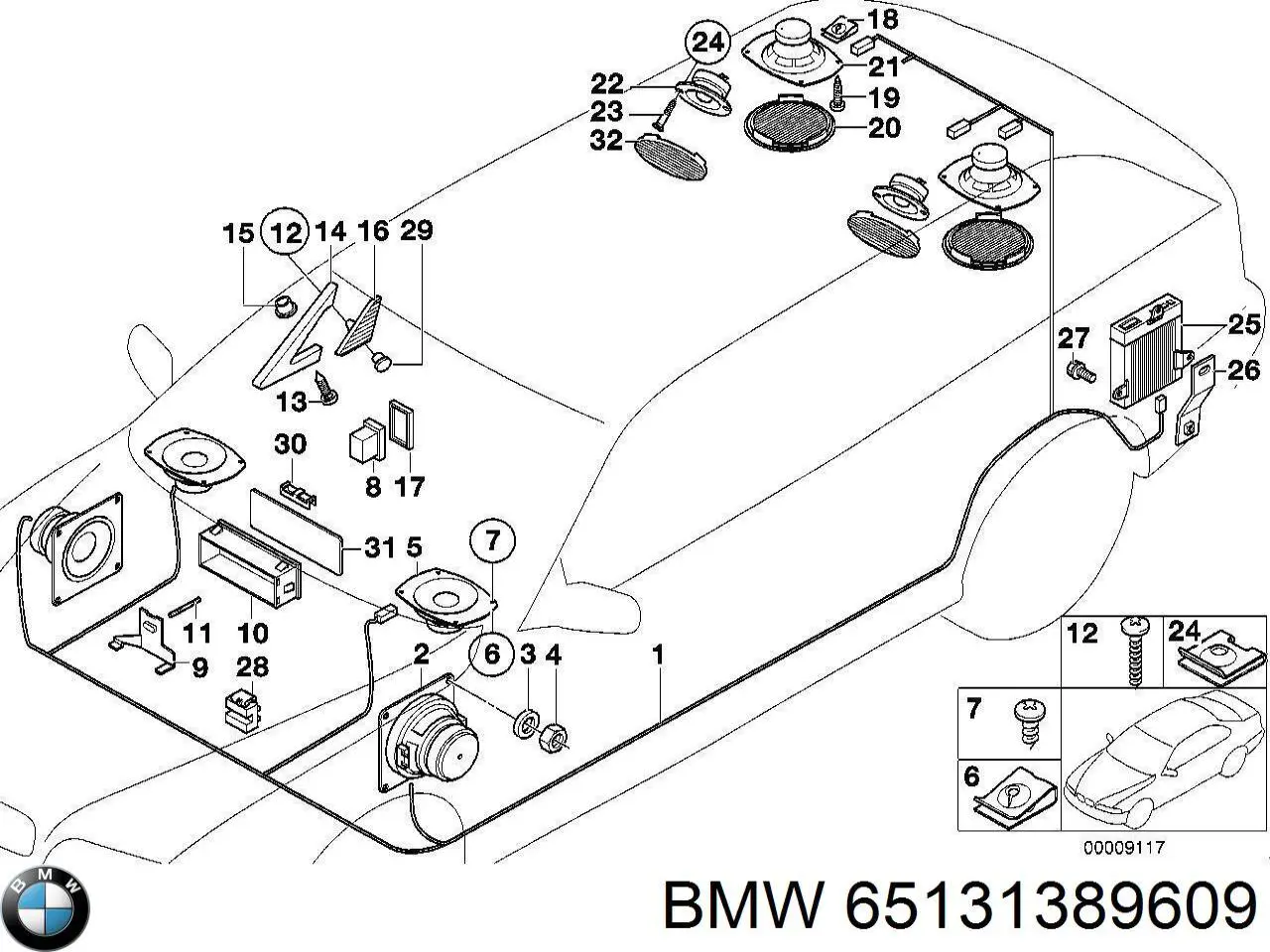 Купити 65131389609 BMW Пробка піддона двигуна