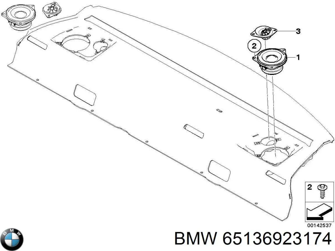 Динамік задній на BMW X5 (E70)