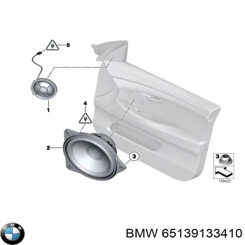  Динамік передньої двері BMW 7 