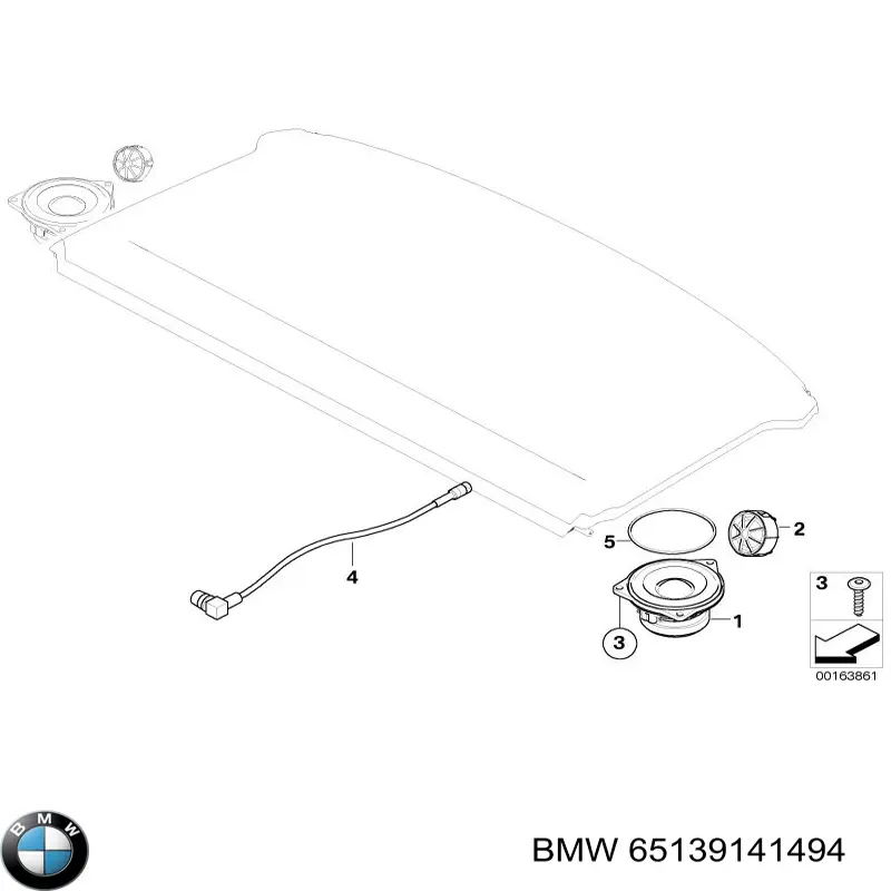Динамік задньої двері BMW 65139141494 ціна, від 5.54 USD