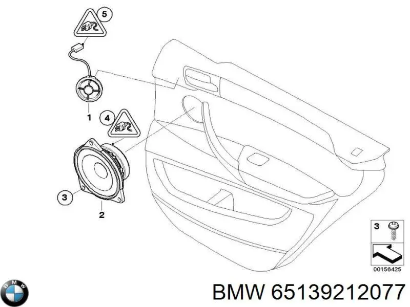 Динамік передньої двері 65139212077 BMW