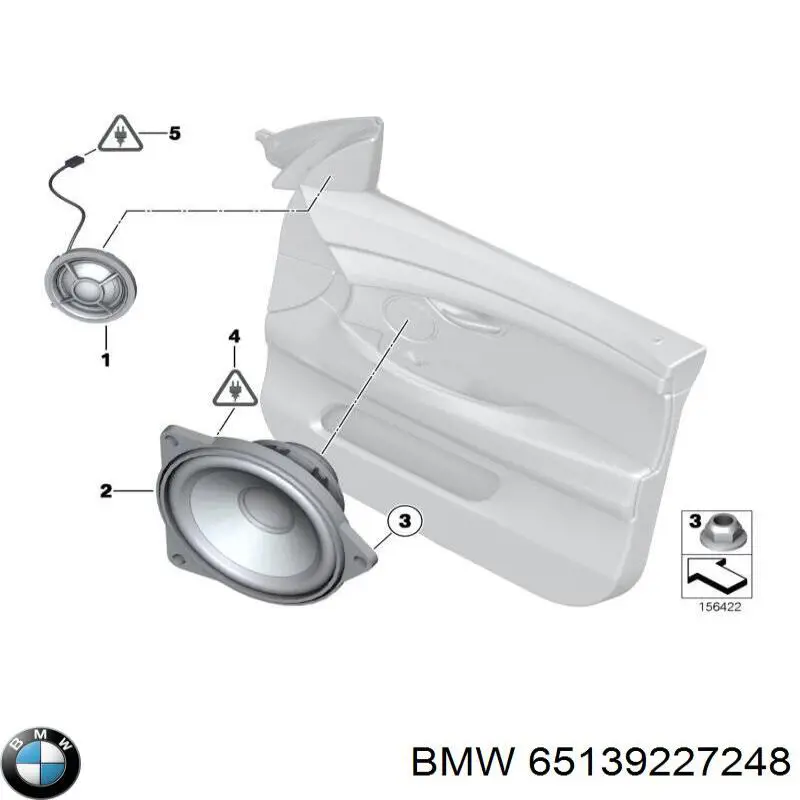 Динамік передньої двері BMW 65139227248 ціна, від 11.60 USD