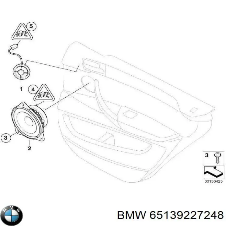 Купити 65139227248 BMW Динамік передньої двері