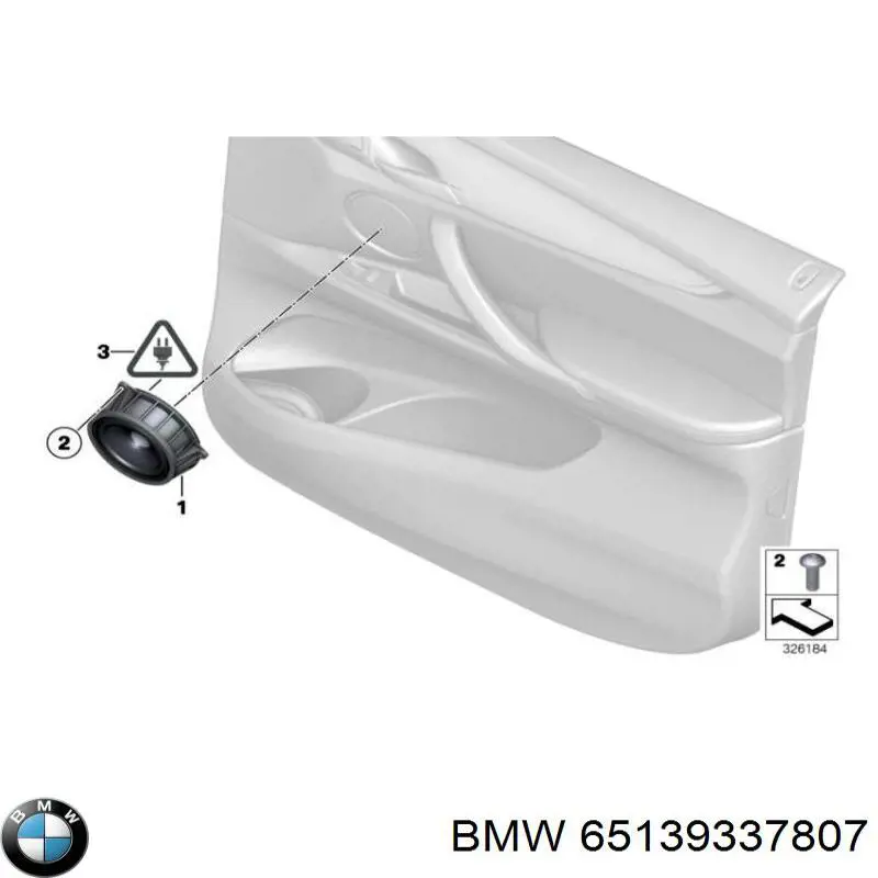 65139337807 BMW Динамік задньої двері
