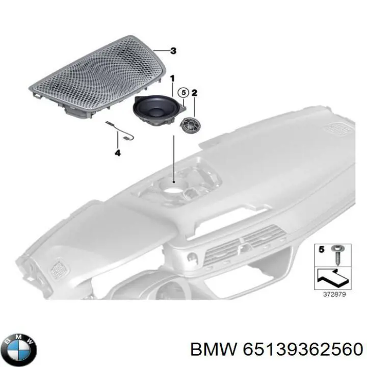 65139362560 BMW Динамік "торпедо"