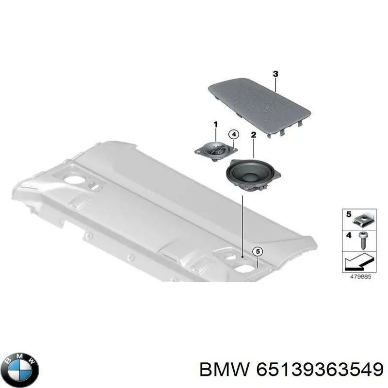 65139363549 BMW Динамік задньої полиці