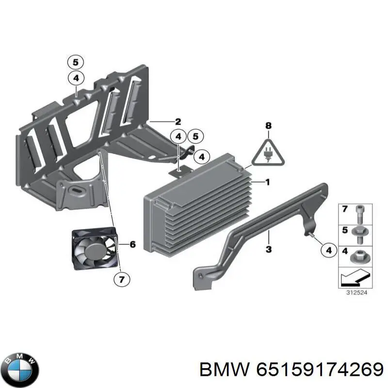  BMW 65159174269 ціна, від 8.87 USD