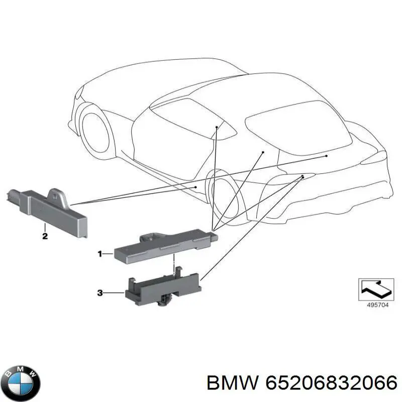 Антена BMW 6832066 ціна, від 50.67 USD