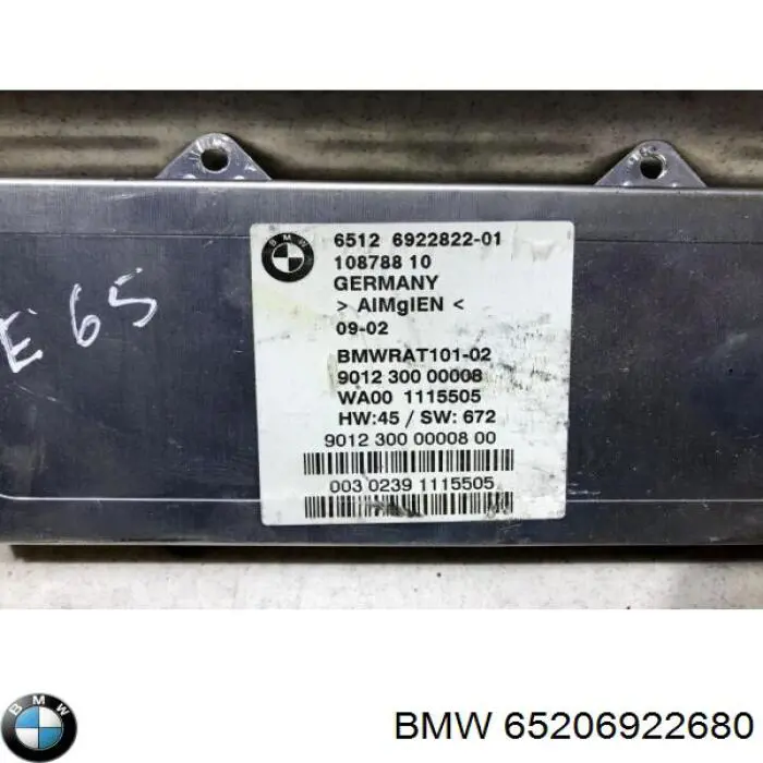  BMW 65126922822